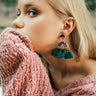Sweeter In The South Earrings In Hunter Green Image - 1