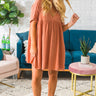 Soho Livin' Tunic Dress in Rustic Peach Image - 1