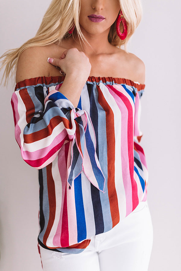 Pretty On The Patio Off Shoulder Top Image - 2