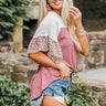 Butterfly Kisses Shift Top in Rustic Rose Image - 1