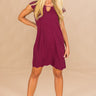 Vino In Versailles Scalloped Dress in Merlot Image - 1