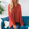 Livin' Luxe Shift Top in Aurora Red Image - 1