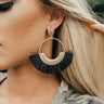 Prosecco Please Earrings In Black Image - 1
