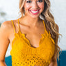 Happy Days Lace Bralette in Mustard Image - 1