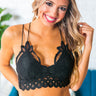 Happy Days Lace Bralette in Black Image - 1