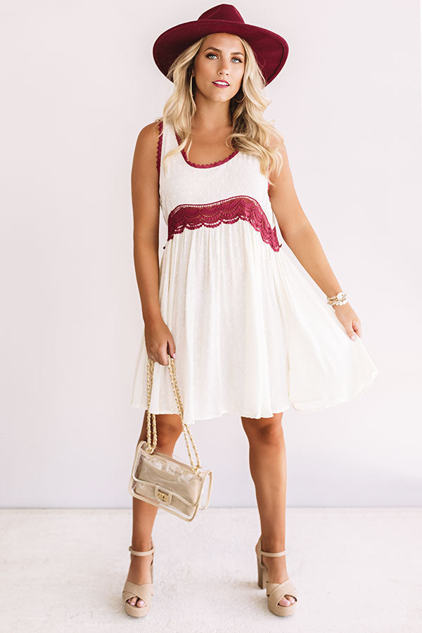 Cheers To The Weekend Babydoll Dress In Cream Image - 1