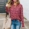 In The Groove Stripe Shift Top Image - 1