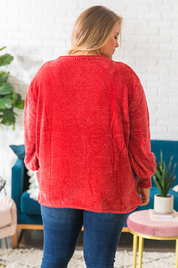 PSL Season Chenille Sweater In Rose Curves Image - 4