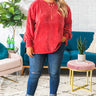 PSL Season Chenille Sweater In Rose Curves Image - 1