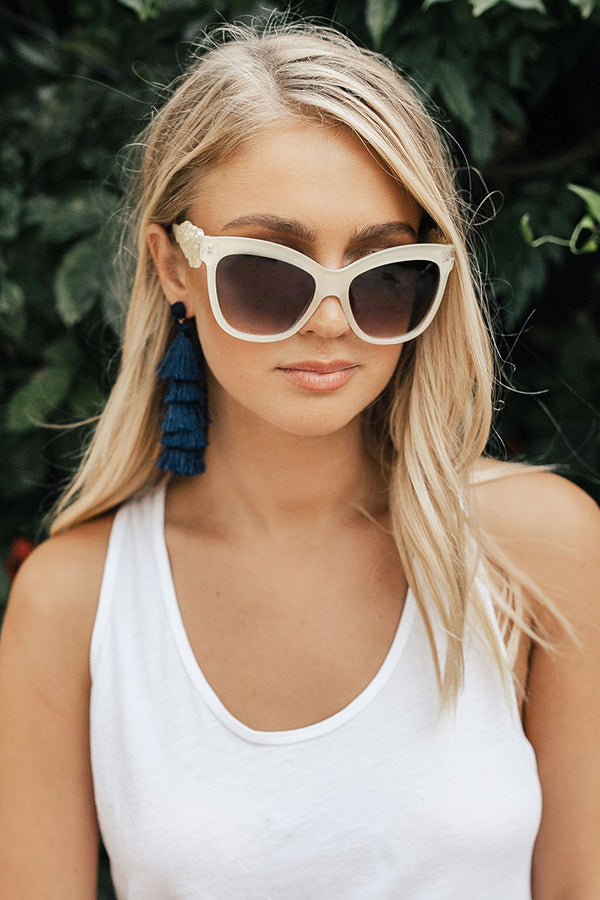 Bardot Bombshell Sunnies In Cream Image - 2