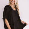 Cabin Cozy Shift Top in Black Image - 1