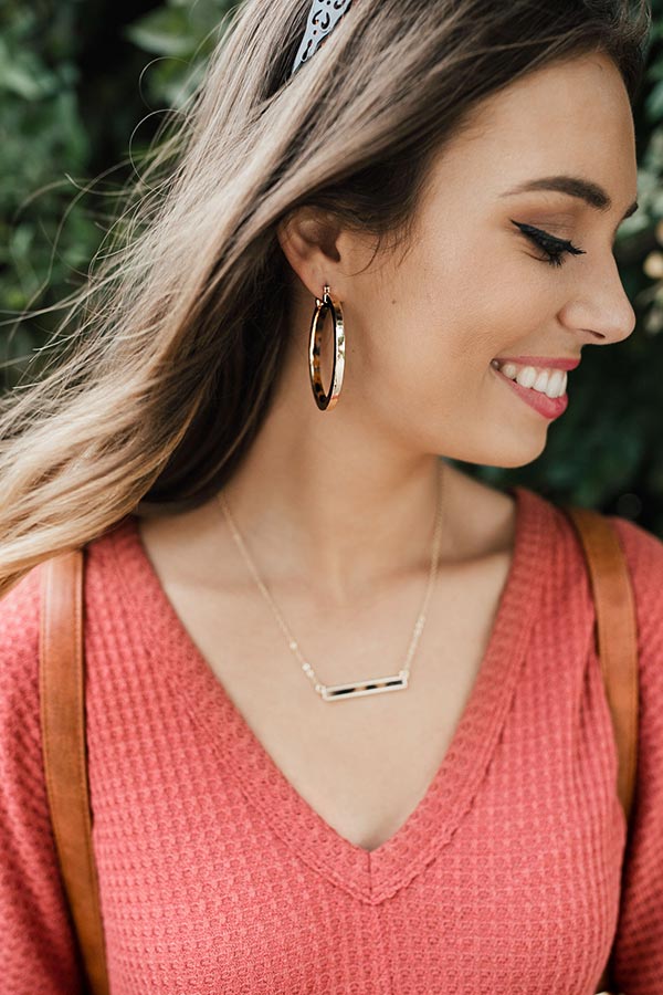 Meet Me On Stage Tortoiseshell Earrings Image - 1