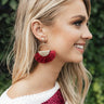 Time To Tango Earrings In Wine Image - 1