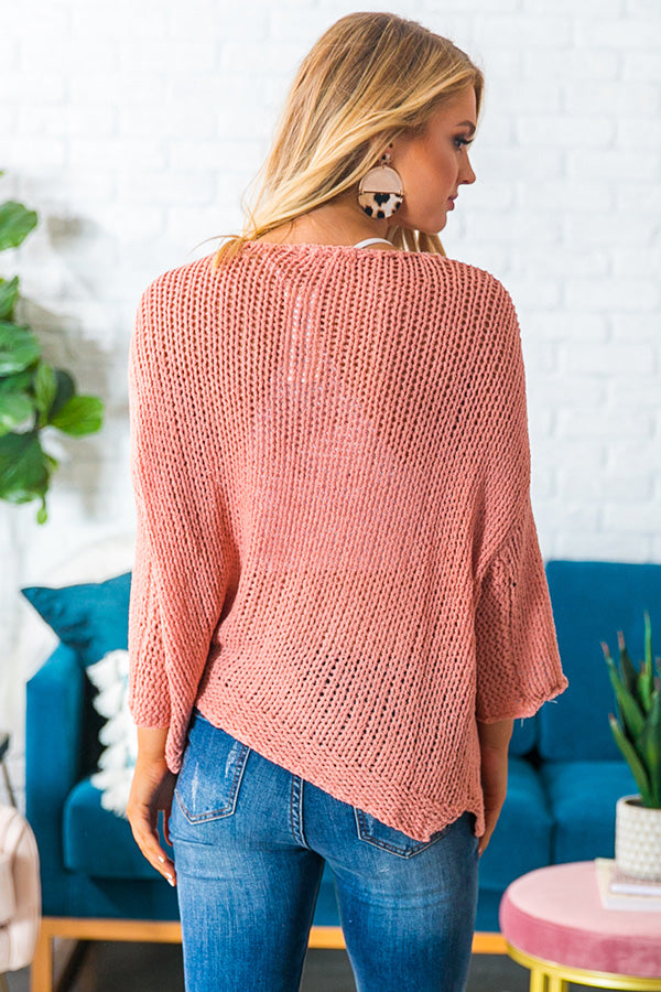 Charleston Cuddles Knit Sweater in Blush Image - 3