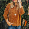 Colorado Cabin Chenille Sweater in Copper Image - 1