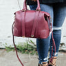 Posh In Paris Tote In Merlot Image - 1