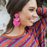 Paris Lights Earrings In Hot Pink Image - 1