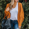 Bundle Up Bombshell Cardigan in Rust Image - 1
