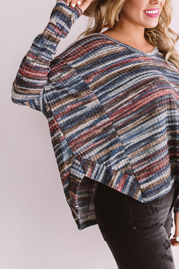 Rocky Mountain Skies Shift Top in Blue Image - 3