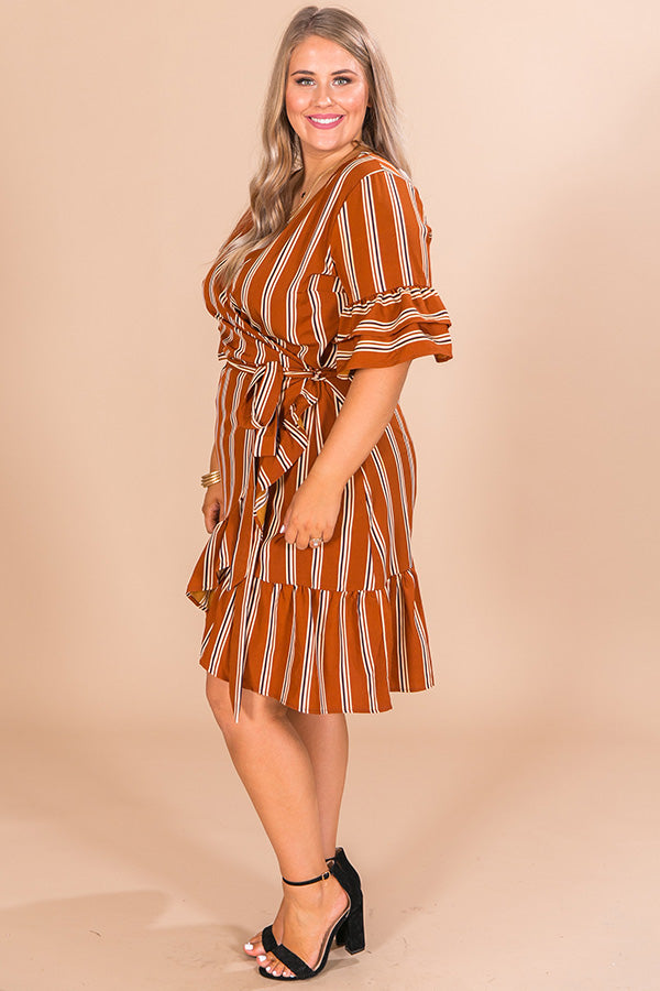 Monte Carlo Crush Wrap Dress Curves Image - 3