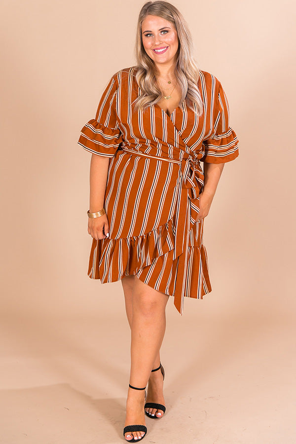 Monte Carlo Crush Wrap Dress Curves Image - 1