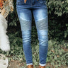The Thea Moto Mid Rise Skinny Image - 1