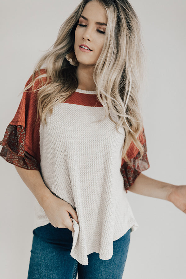 Butterfly Kisses Shift Top in Aurora Red Image - 2