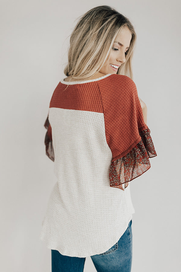 Butterfly Kisses Shift Top in Aurora Red Image - 5