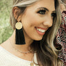 Mod Moment Tassel Earrings In Black Image - 1