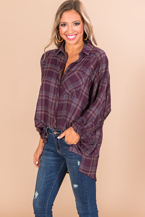 Fall Road Trip Plaid Tunic Image - 3
