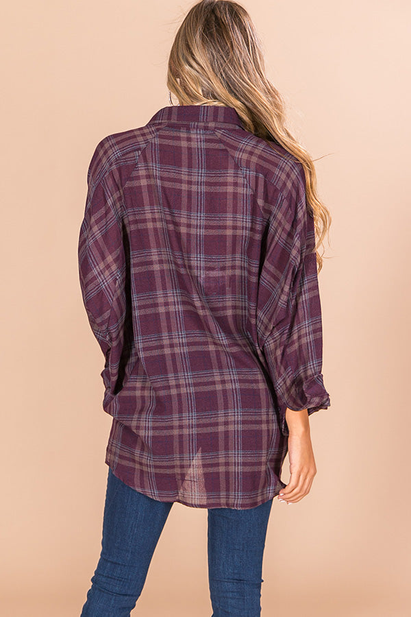 Fall Road Trip Plaid Tunic Image - 4
