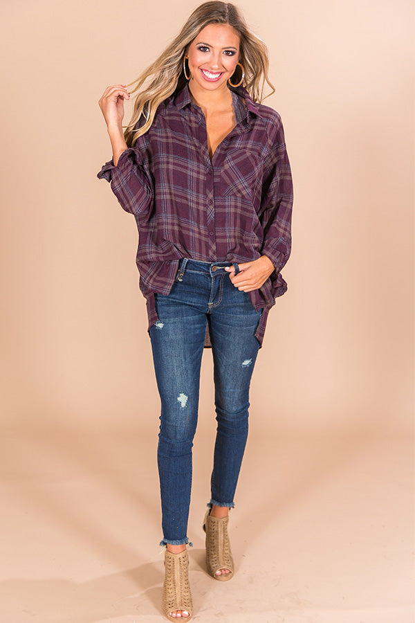 Fall Road Trip Plaid Tunic Image - 2