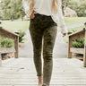 The Cassie Mid Rise Distressed Camo Skinny Image - 1