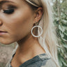 Glam Go-To Hoop Earrings in Ivory Image - 1
