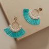 Fan Favorite Earrings in Aqua Image - 1