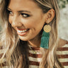 Mod Moment Tassel Earrings In Deep Teal Image - 1