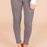 The Morrison Mid Rise Moto Skinny in Grey Image - 1