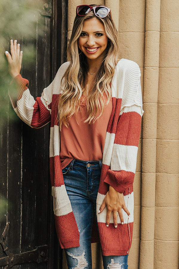 Manhattan Macchiatos Stripe Cardigan Image - 1