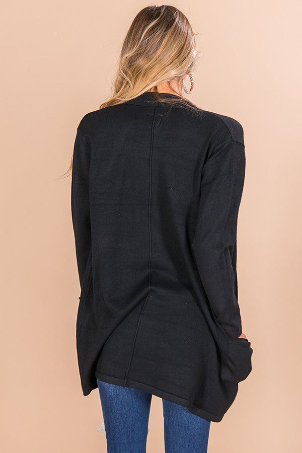 Colorado Crushing Cardigan In Black Image - 1