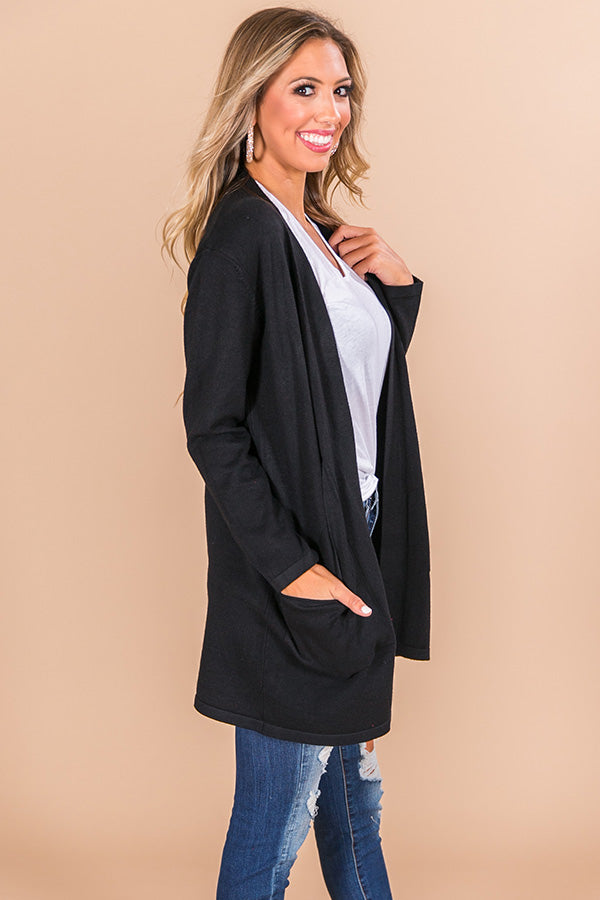 Colorado Crushing Cardigan In Black Image - 1