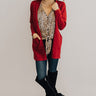 Colorado Crushing Cardigan In Crimson Image - 1