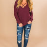 Cozy in Denver Shift Top in Merlot Image - 1