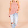 Whatever Knit Takes Tank in Blush Image - 1
