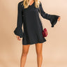 London Happy Hour Shift Dress in Black Image - 1