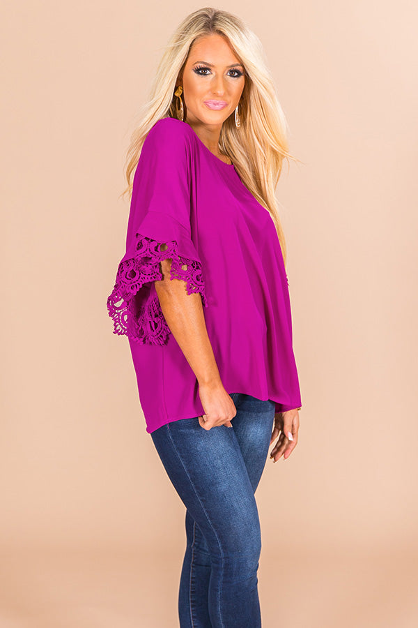Makin' A Statement Shift Top in Orchid Image - 3