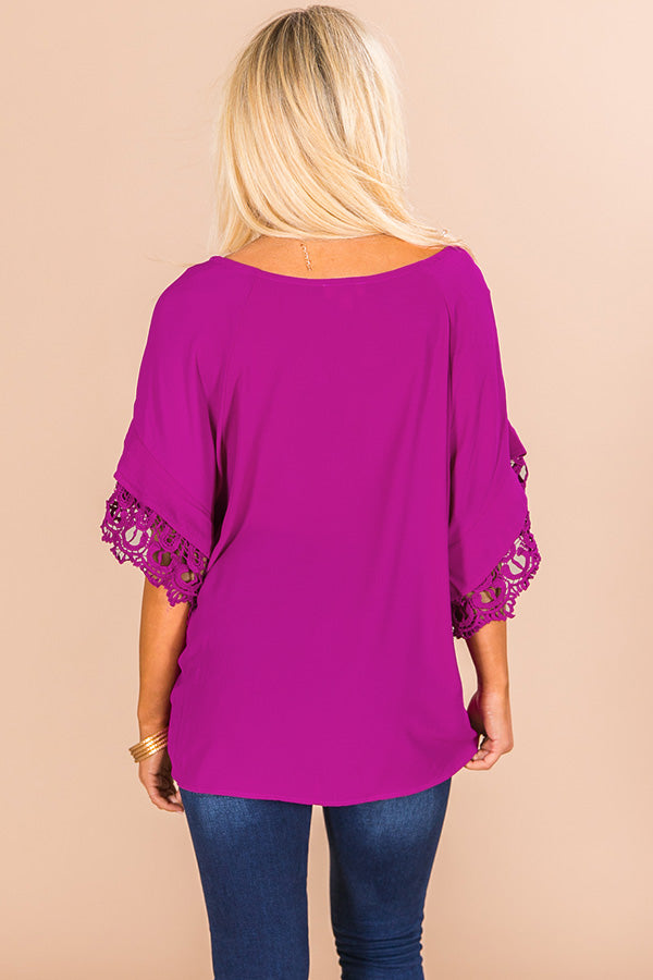 Makin' A Statement Shift Top in Orchid Image - 4