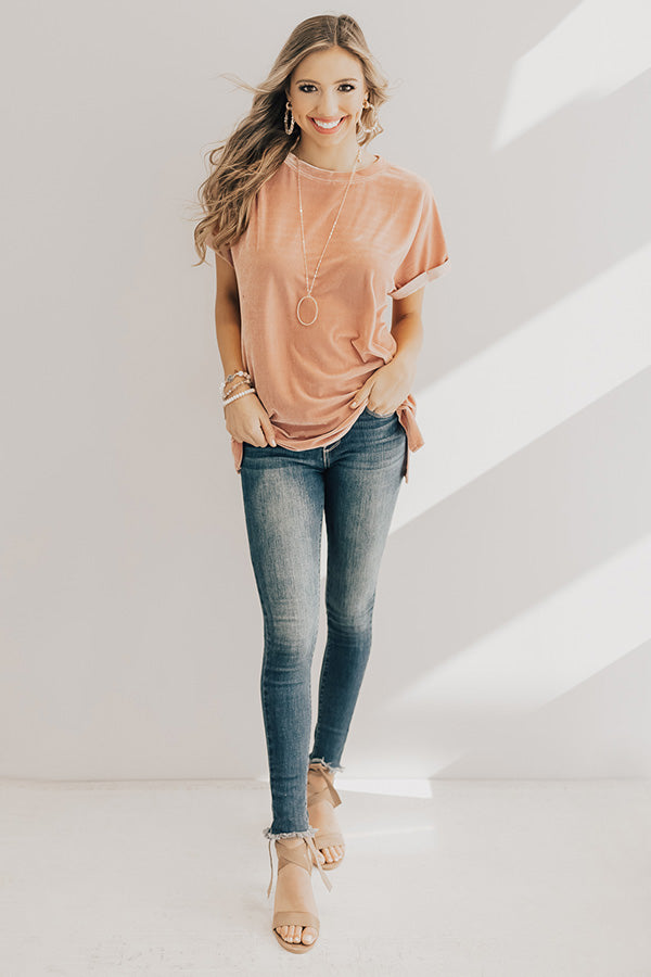Velvet Sass Tee in Pink Image - 2
