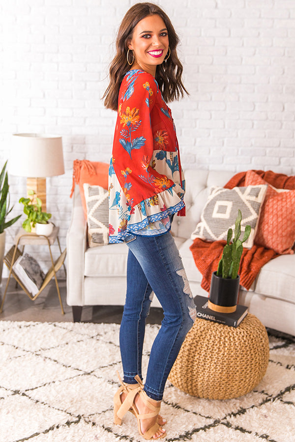 Parisian Sunset Babydoll Top Image - 3