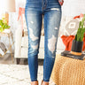 The Charlie High Waist Distressed Skinny Image - 1