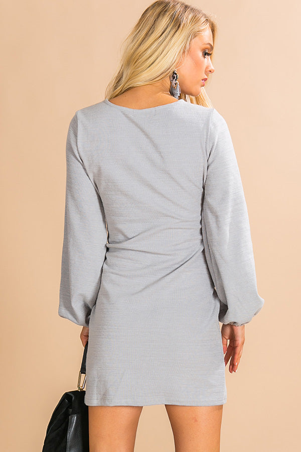 Pinot In Colorado Sweater Dress In Grey Image - 5